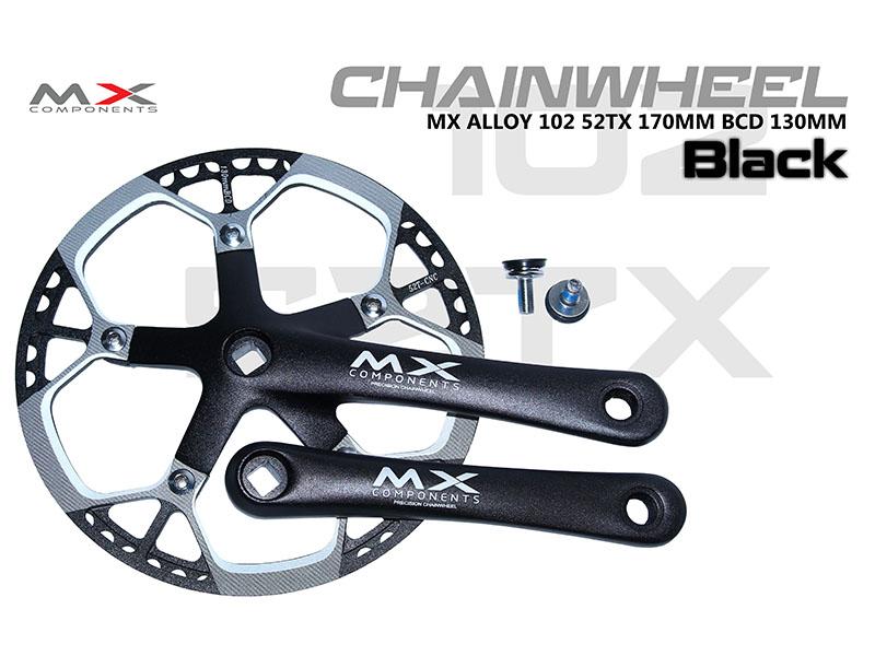 CRANK  MX ALLOY 102 52T*170MM